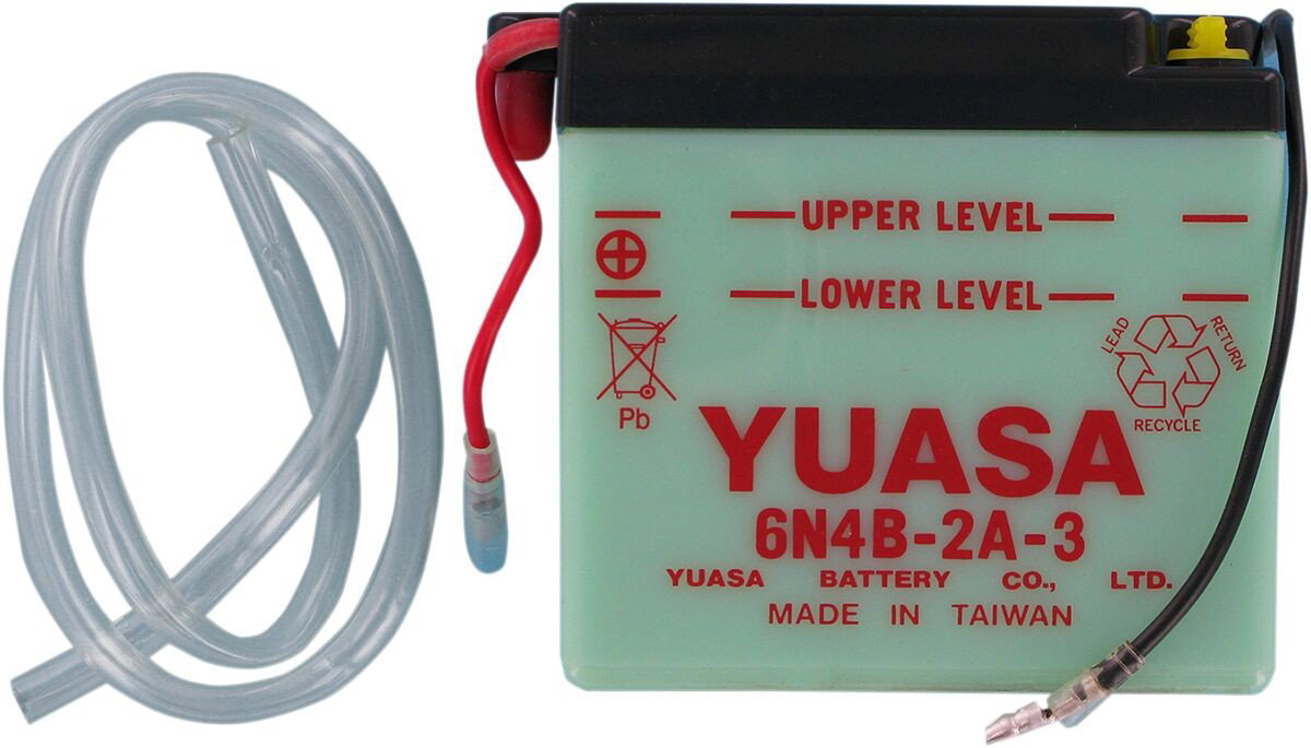 BATTERY YUASA 6-VOLT DRY 6N4B-