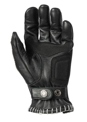 GLOVE SKELETOR LEATHER BLACK/W