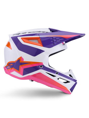 HELMET SM3 HEAT WHT/PU/PINK 2X