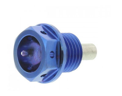 OIL DRAIN PLUG MAGNETIC M14X1.5MM 12MM TITAN BLUE