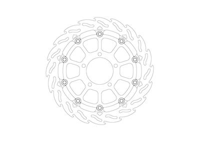 BRAKE DISC FLAME FRONT