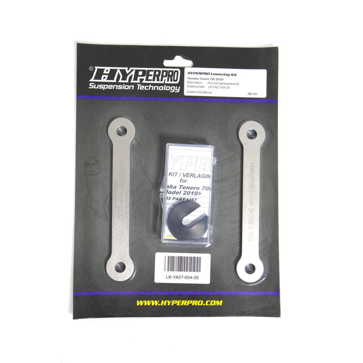 REAR LOW KIT -35MM YAM TENERE