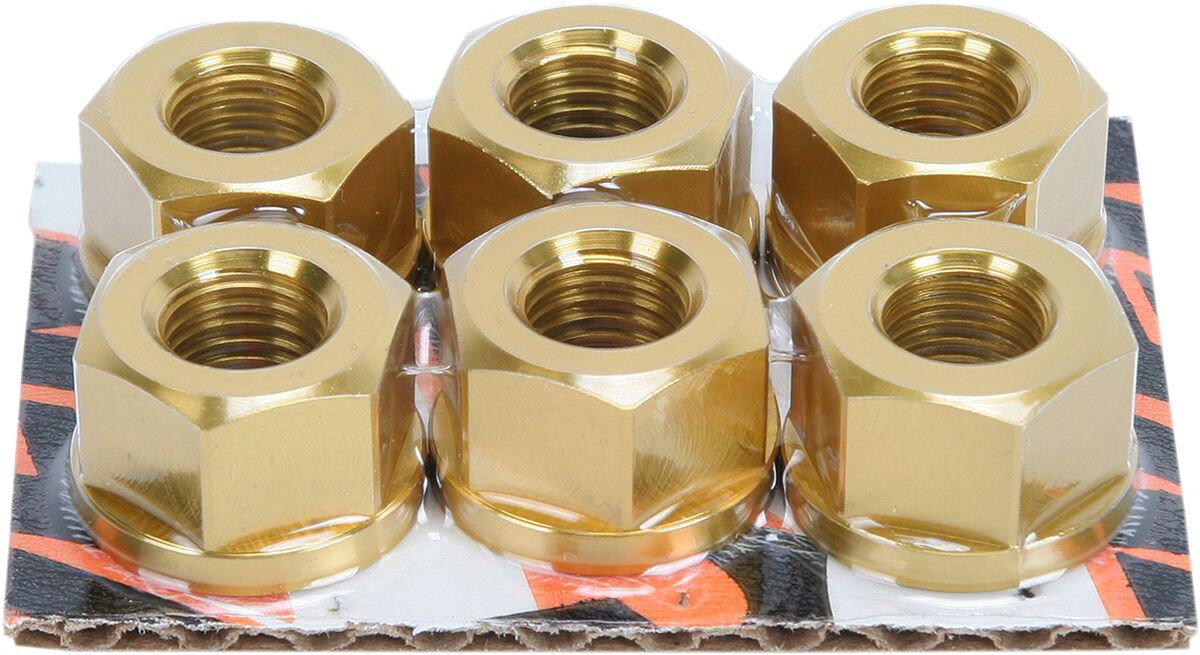 SPRKT NUT ALUM 10MM GLD