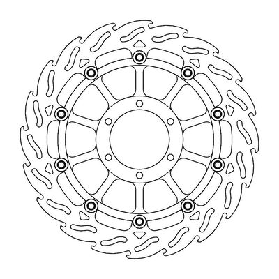 FLAME FRONT DISC LEFT BMW: S10
