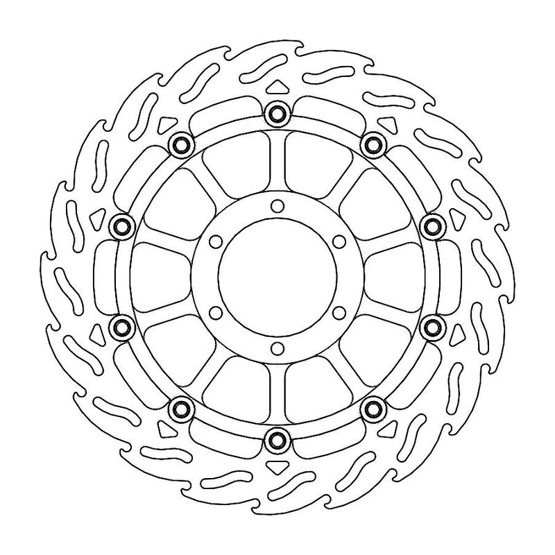 FLAME FRONT DISC LEFT BMW: S10