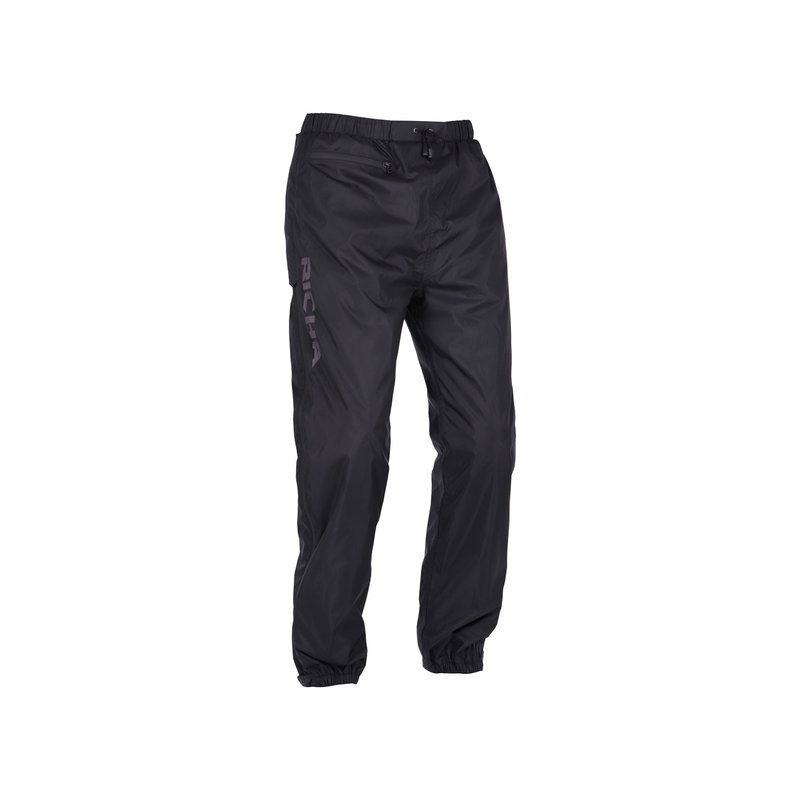 SIDE-ZIP RAIN TROUSERS black M
