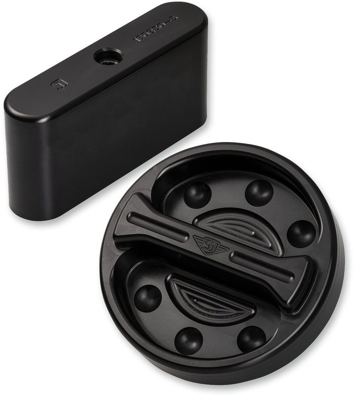 CAP FUEL PAK MOUNT BLK