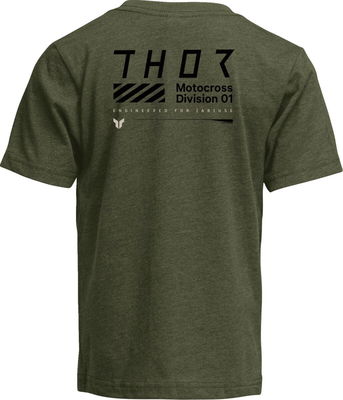 TEE YTH STAMP OLIVE LG