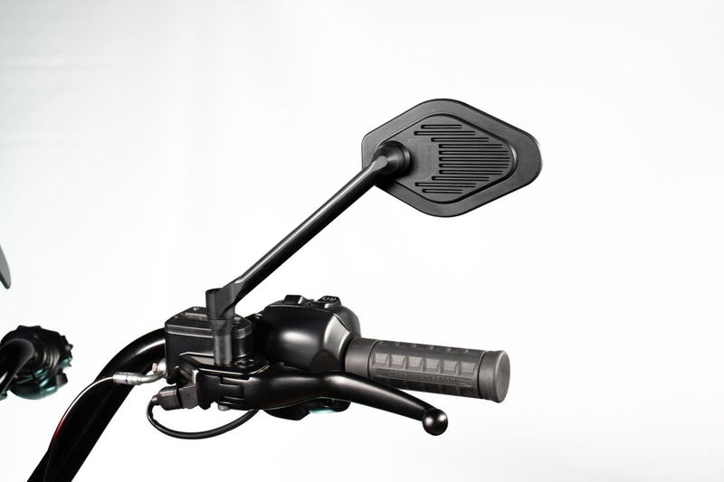 MIRROR ADJUSTABLE LONG STEM BL