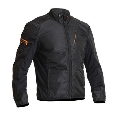 Lindstrands Textiljacka Sunne Svart/orange 54