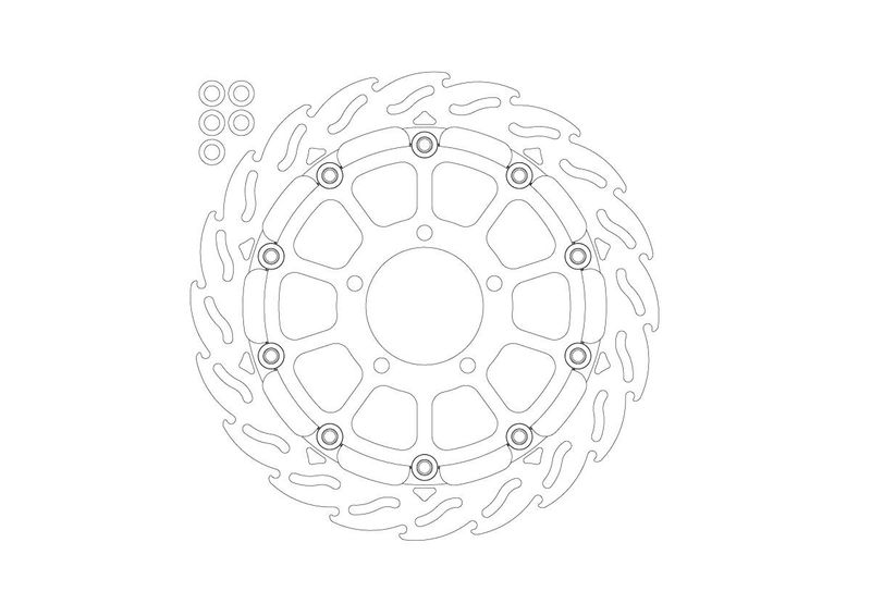 BRAKE DISC FLAME FRONT