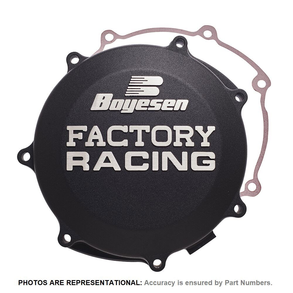 CLUTCH COVER KX125 94-02 BK