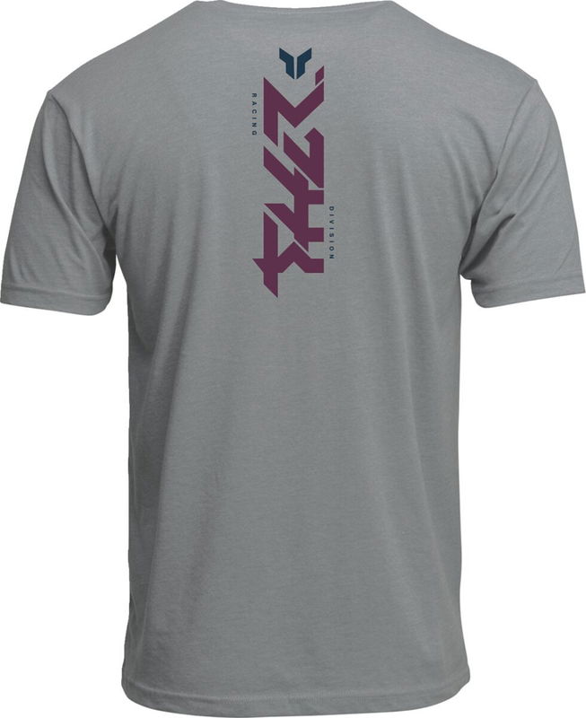 TEE VERT HTR GY XL