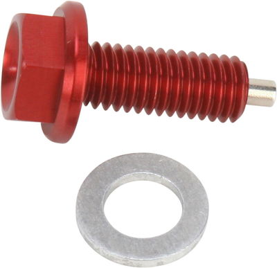 DRAIN PLUG MAGNETIC RED