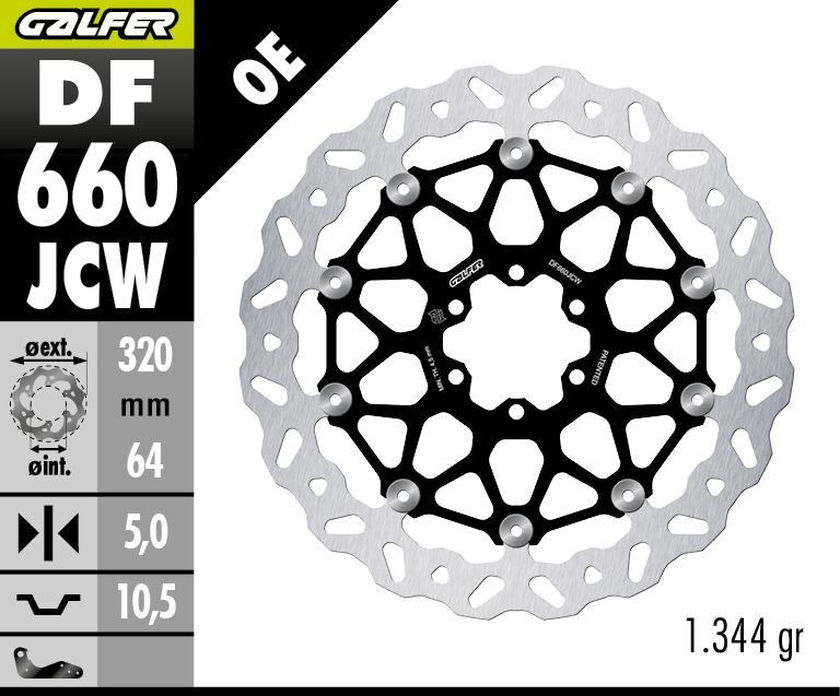 BRAKE DISC WAVE FLOATECH