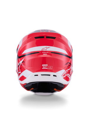 HELMET SM7 DEED RED/BLK/WH 2X