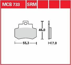BRAKE PAD ORGANIC STREET