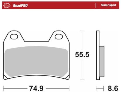BRAKE PAD SINTER SPORT REAR