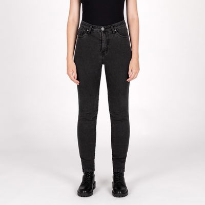 JEANS KNOX COLTON SKINNY DAM GRÅ  KORT 3XL