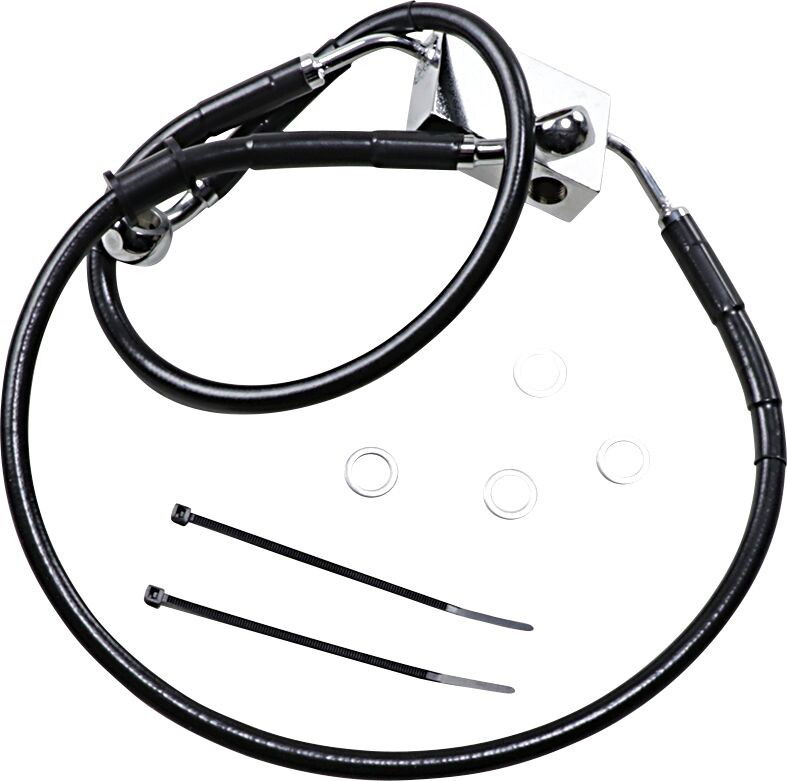 FRT BRAKE LINE XL BK +4