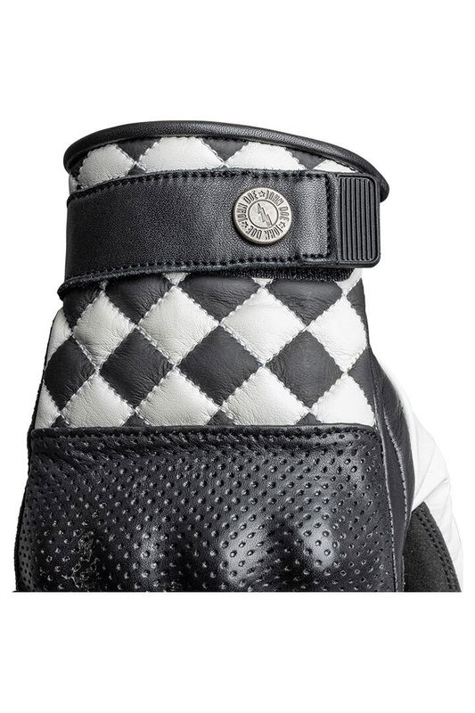 GLOVE TRACKER RACE LEATHER WHI