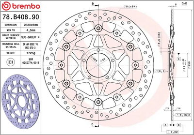 BRAKE DISC FLOAT FR