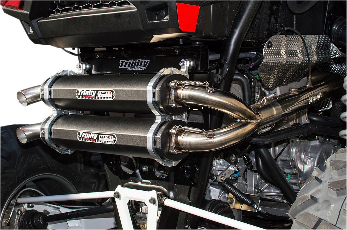 EXHAUST DL RZR XP T BK