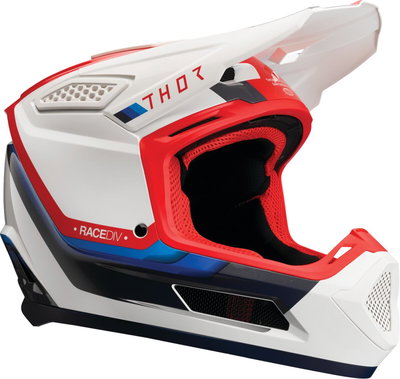 HELMET FLEET DEFY WH/RD/BL 2X