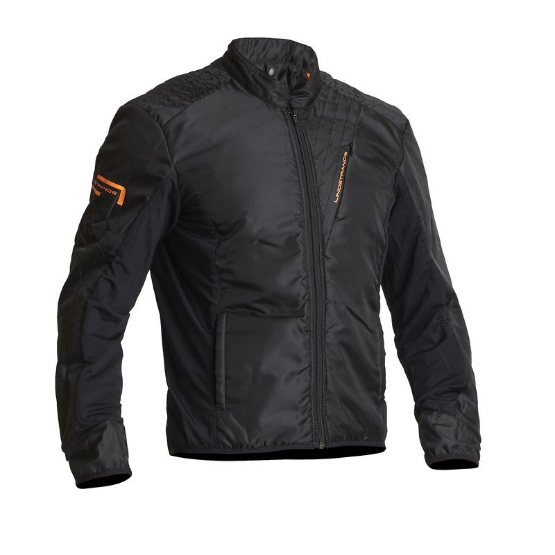 Lindstrands Textiljacka Sunne Svart/orange 50