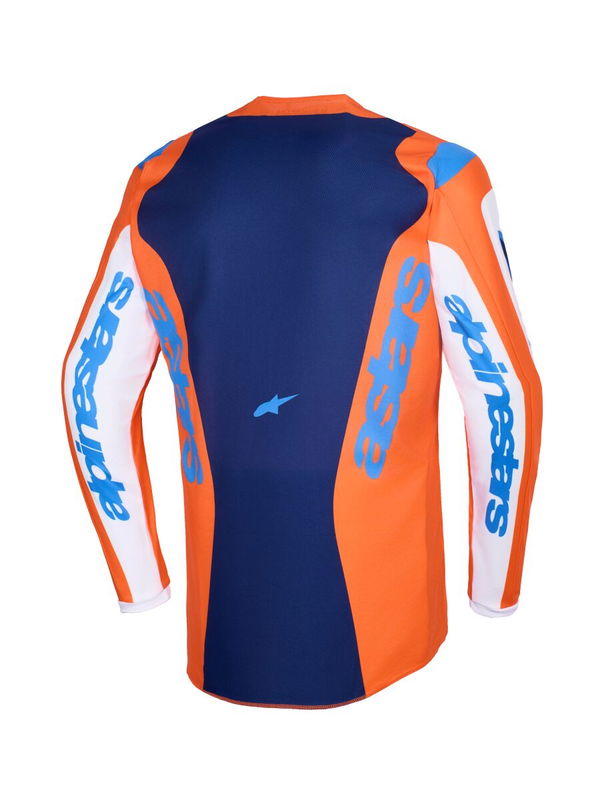 JERSEY FLUID GRID ORAN/BLUE S