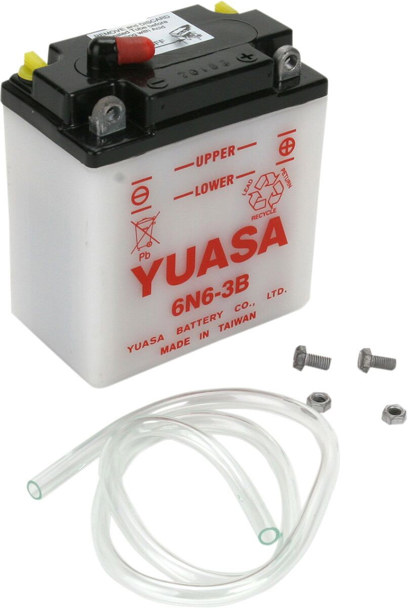 BATTERY YUASA 6-VOLT DRY 6N6-3