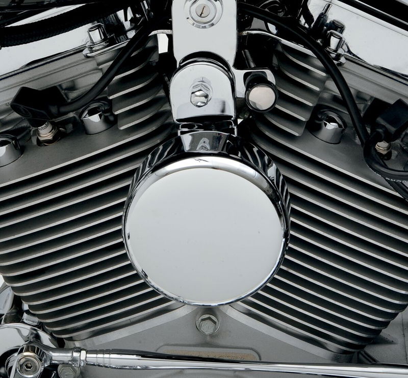 COVER HORN RND CHR