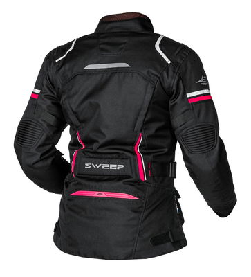 Sweep Outback vattentät dam textiljacka, svart/rosa, D-mått 38