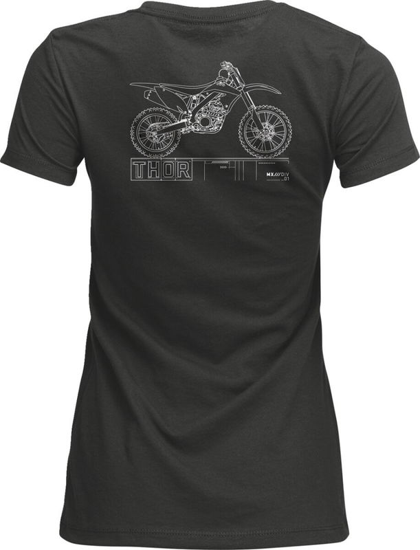 TEE WOMENS BLUEPRINT CHARCOAL