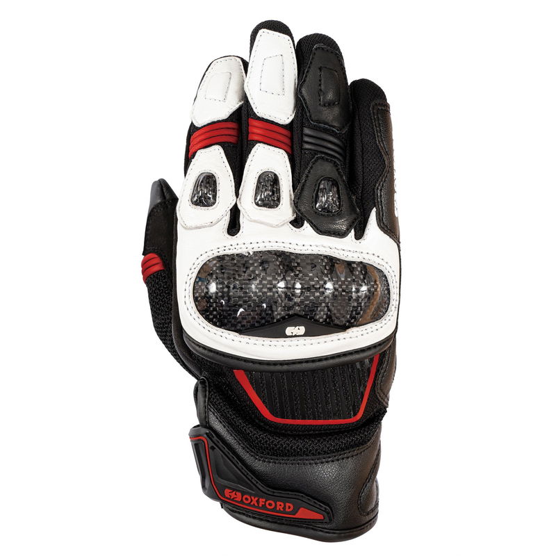 Oxford RP-4S 3.0 Handske Vit/ Svart/ Red L