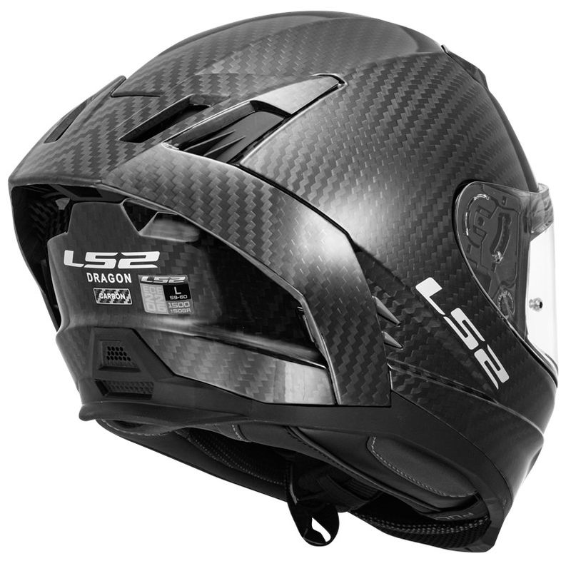 HJÄLM LS2 FF807 DRAGON CARBON XS