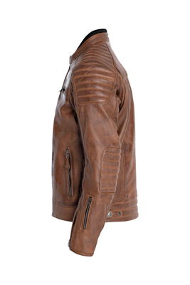 JACKET DEXTER LEATHER BROWN MD