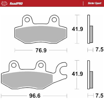 BRAKE PAD SINTER SPORT REAR