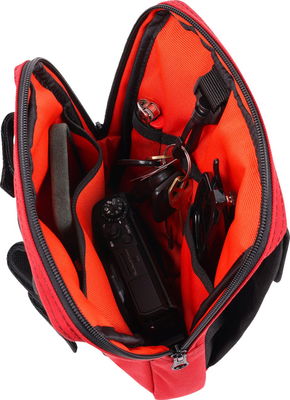 BAG HANDLEBAR TSC SLIM RED
