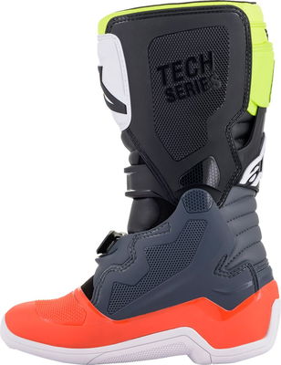 BOOT TECH7S GY/RD/YL 8