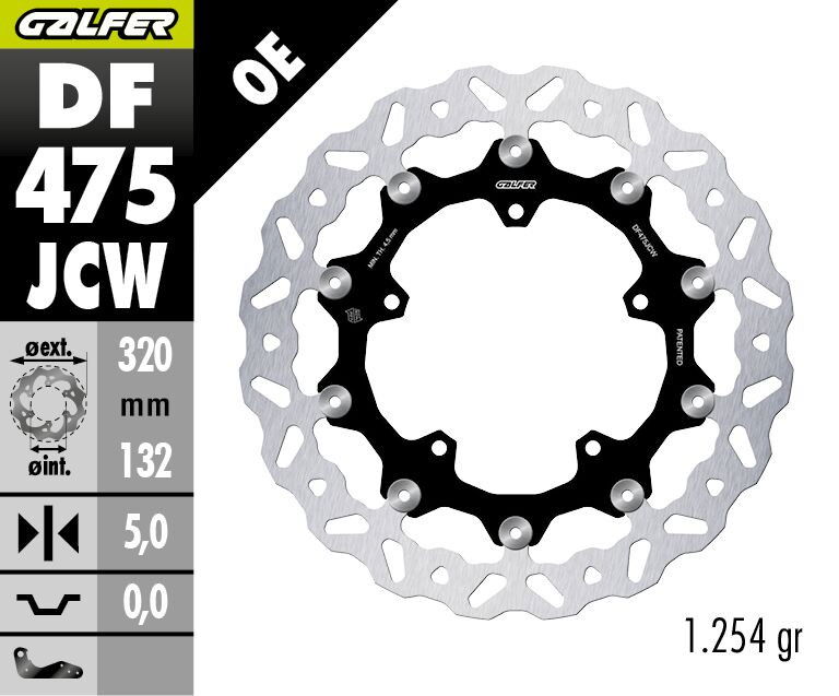 BRAKE DISC WAVE FLOATECH