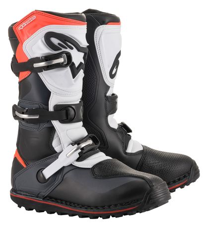 Alpinestars Stövel Tech T Svart/Grå/Röd Fluo 45,5 (11)