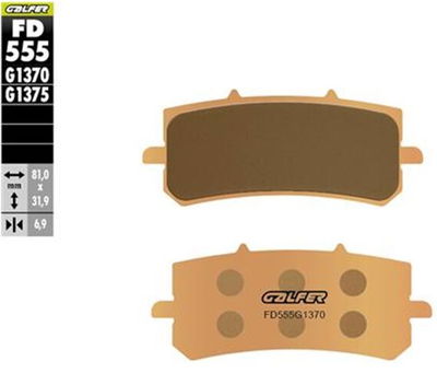 BRAKE PAD SINTERED STREET FR