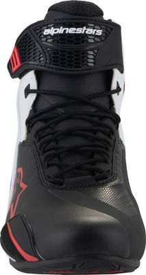 SHOES FASTER-4 BK/WH/DK RD 12
