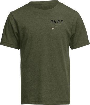 TEE YTH STAMP OLIVE XL