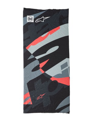 NECKTUBE BUFF MOGRESS BLACK/RE
