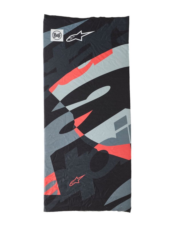 NECKTUBE BUFF MOGRESS BLACK/RE