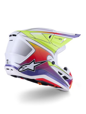 HELMET SM7 FUSE WHT/YL/PU XS