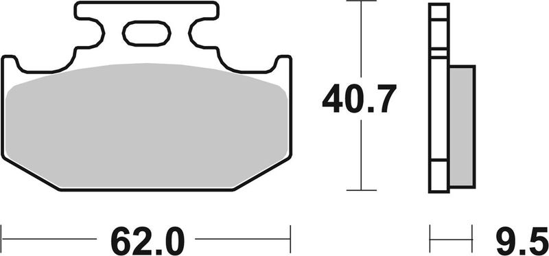 BRAKE PAD SINT/CAR OFF