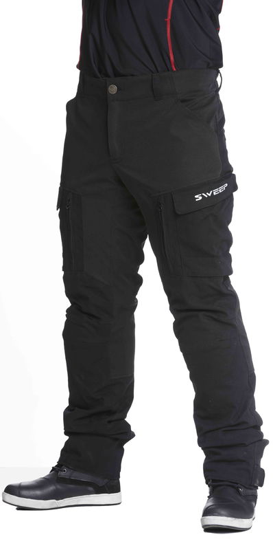 Sweep Chief aramid förstäkt mc-byxa, svart, L